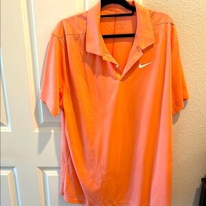 Nike Men's Orange Polo Shirt